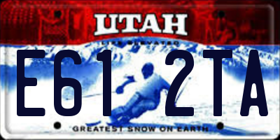 UT license plate E612TA
