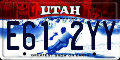UT license plate E612YY