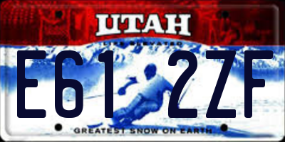 UT license plate E612ZF