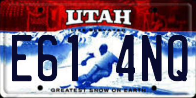 UT license plate E614NQ