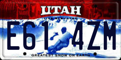 UT license plate E614ZM