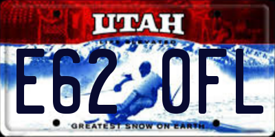UT license plate E620FL