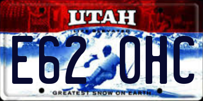 UT license plate E620HC