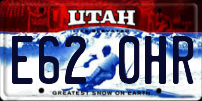 UT license plate E620HR