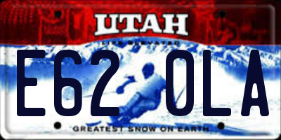 UT license plate E620LA