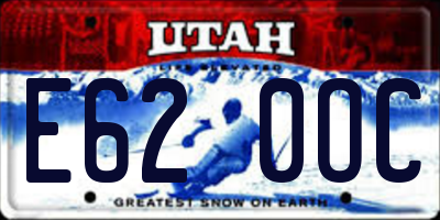 UT license plate E620OC
