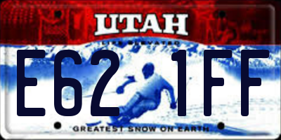 UT license plate E621FF