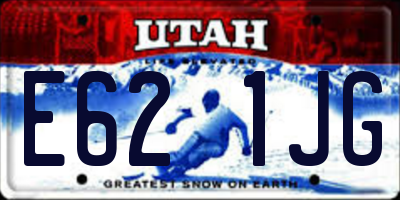 UT license plate E621JG