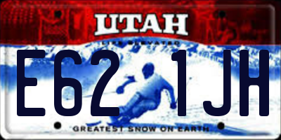 UT license plate E621JH