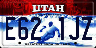 UT license plate E621JZ
