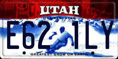 UT license plate E621LY