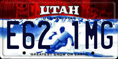 UT license plate E621MG