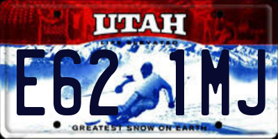 UT license plate E621MJ