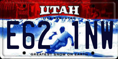 UT license plate E621NW