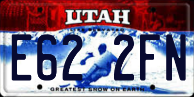 UT license plate E622FN