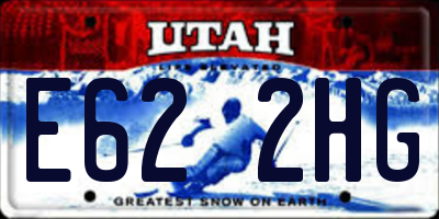 UT license plate E622HG