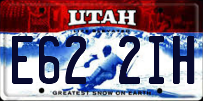 UT license plate E622IH