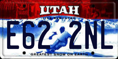 UT license plate E622NL