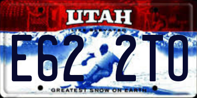 UT license plate E622TO
