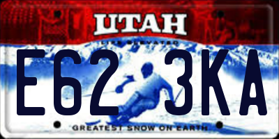 UT license plate E623KA