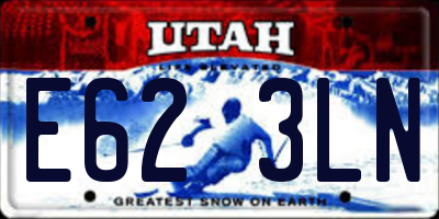 UT license plate E623LN