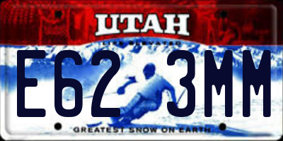 UT license plate E623MM