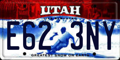 UT license plate E623NY