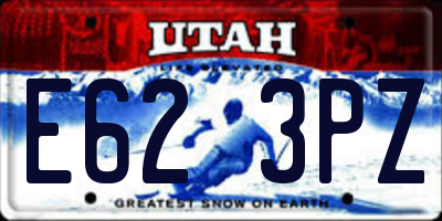 UT license plate E623PZ