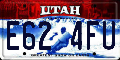UT license plate E624FU