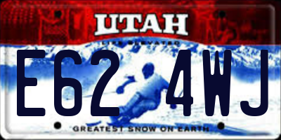 UT license plate E624WJ