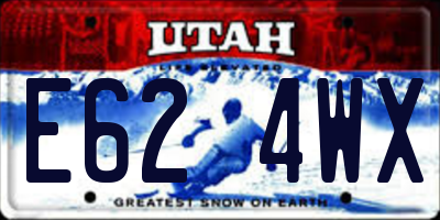 UT license plate E624WX
