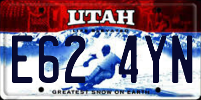 UT license plate E624YN