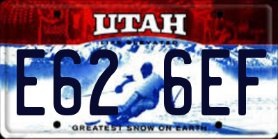 UT license plate E626EF