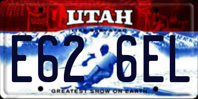 UT license plate E626EL