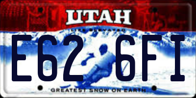 UT license plate E626FI