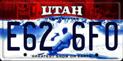 UT license plate E626FO