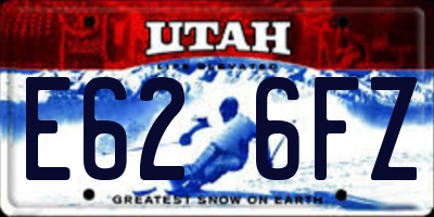 UT license plate E626FZ