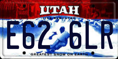 UT license plate E626LR