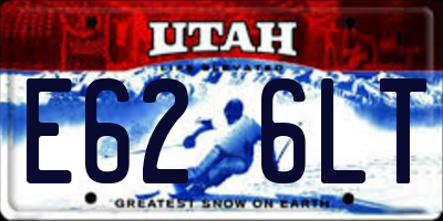 UT license plate E626LT