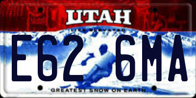 UT license plate E626MA