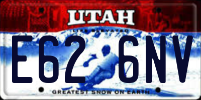 UT license plate E626NV