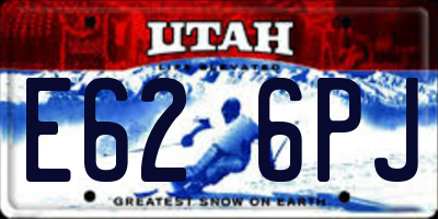 UT license plate E626PJ