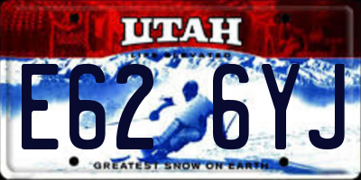 UT license plate E626YJ