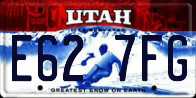 UT license plate E627FG