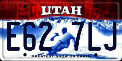 UT license plate E627LJ