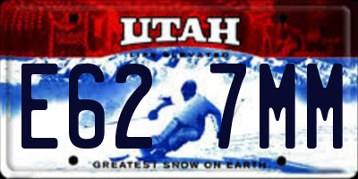 UT license plate E627MM