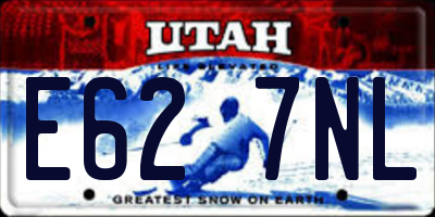 UT license plate E627NL