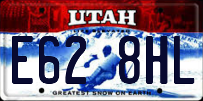 UT license plate E628HL