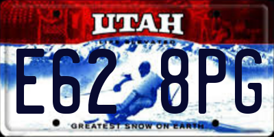 UT license plate E628PG