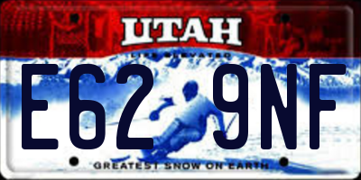 UT license plate E629NF